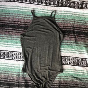 Gray bodysuit